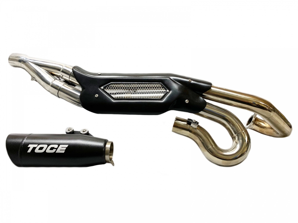 TOCE Performance Visor Tip Full 2 into 1 High Mount Exhaust System for